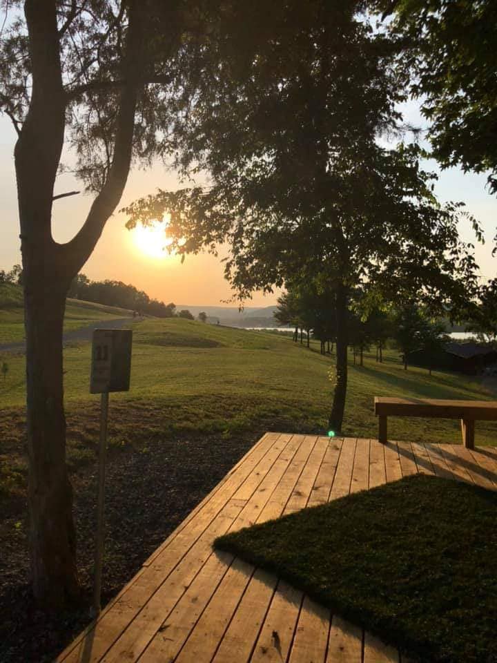 View of the Disc Golf Course at Kudzu Cove